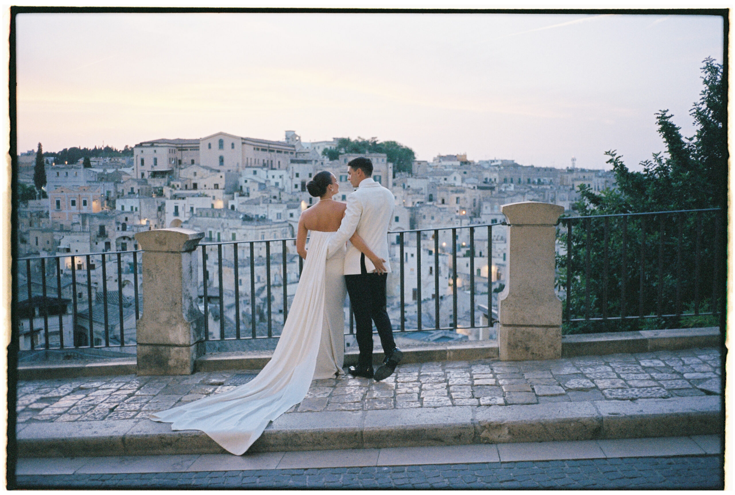 Romantic elopement in Matera, Italy, captured in Super 8 and film photography