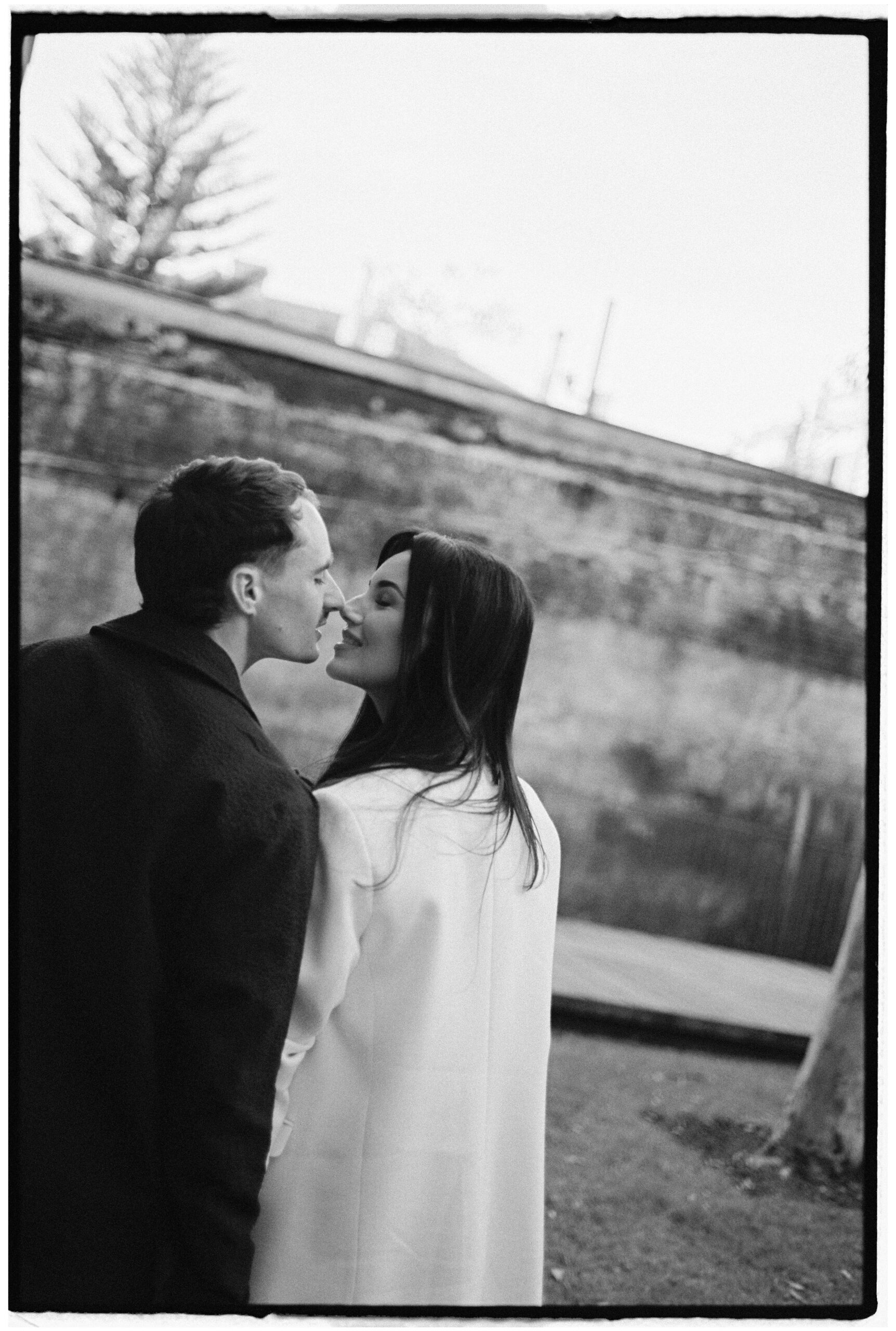 Elopement at Ace Hotel Sydney portraits in Paddington reservoir garden on film