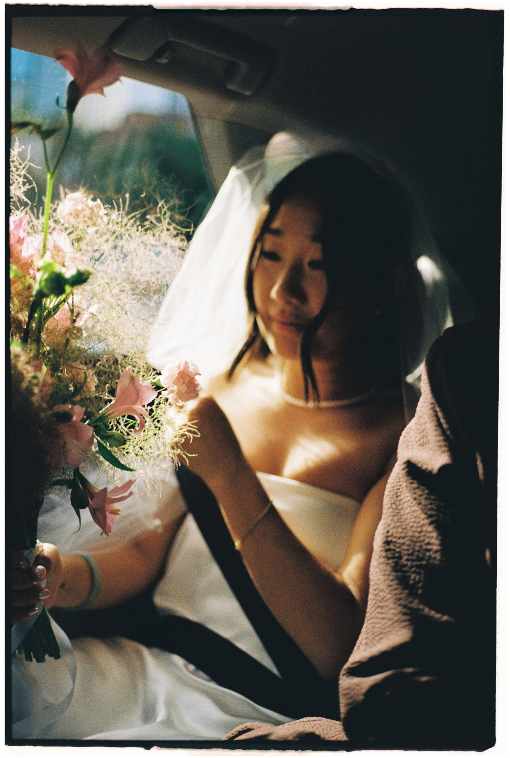 Wedding portrait on film