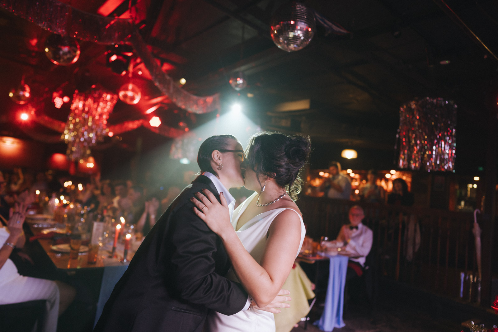 Wedding reception dancing at Mary's Underground, Circular Quay, Sydney